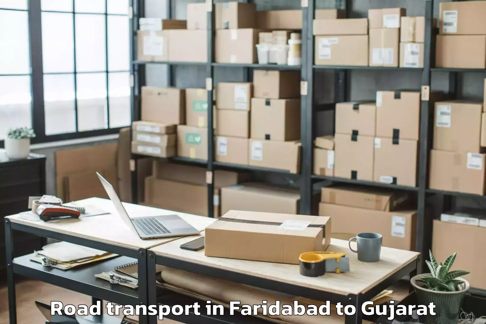 Book Faridabad to Palanpur Road Transport Online